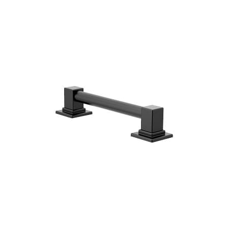 Moen 90 Degree 12in Designer Grab Bar in Matte Black YG8812BL